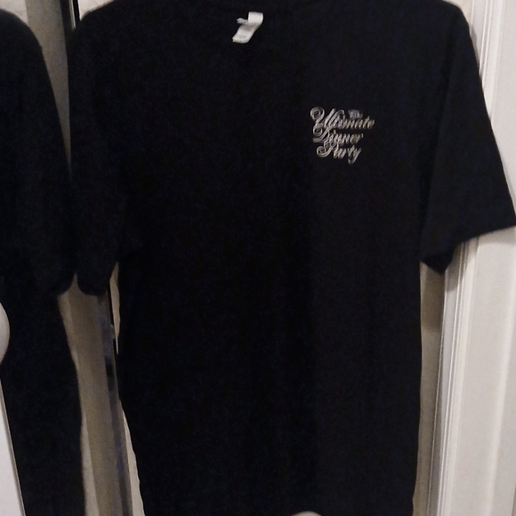 Bella Canvas "The Ultimate Dinner Party" Unisex T Shirt Black/White Size L NWOT - Picture 2 of 5